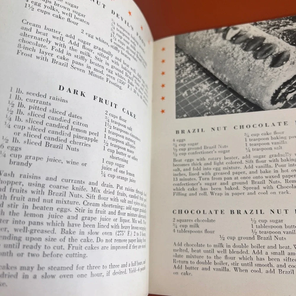Vintage A Parade of Brazil Nut Recipes Booklet Mid Century‎ Cookbook Ephemera